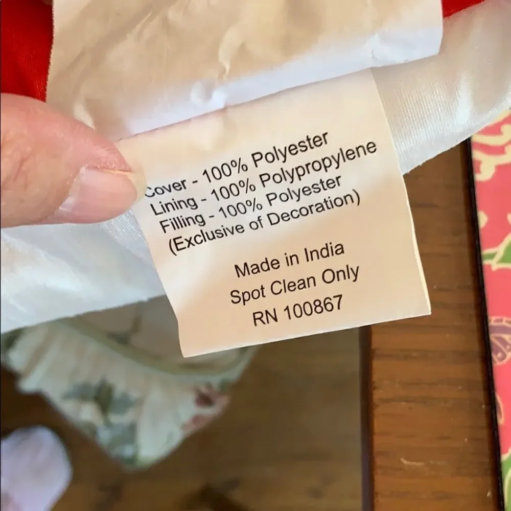 ‎Hobby Lobby Happy Holidays reindeer pillow